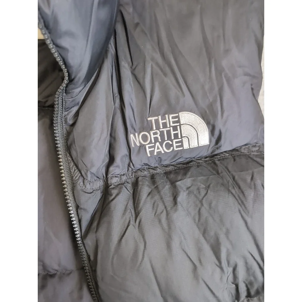 The North Face Nuptse Puffer‎ Vest Men's Medium 700 Goose Down Black Zip A188